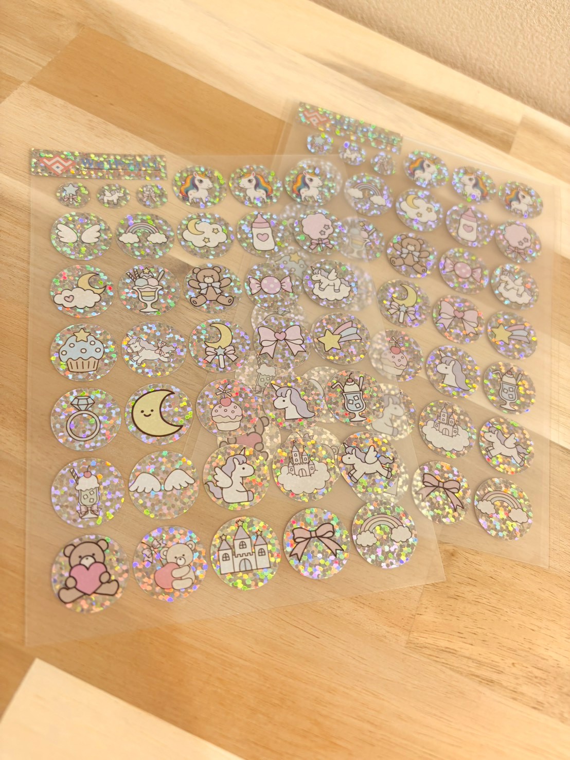 キラキラシール4枚セット